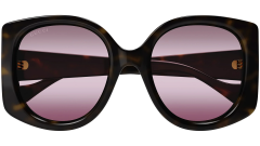 Gucci GG1257S HAVANA HAVANA RED 53-22-145 Kadin Günes Gözlügü